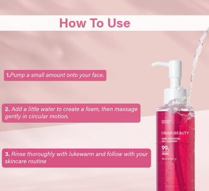 OmariBeauty Pink Gel Cleanser