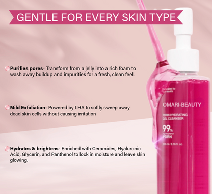 OmariBeauty Pink Gel Cleanser